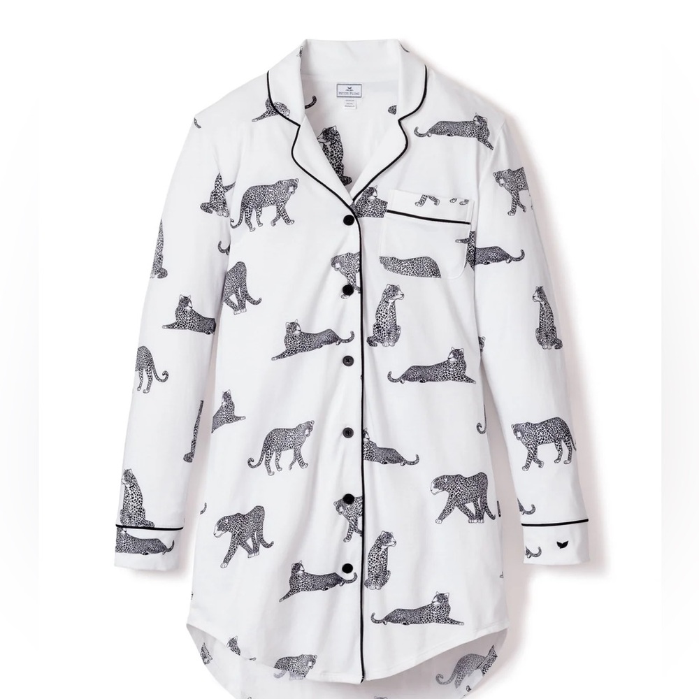 Petite Plume Panther Pima nightshirt M